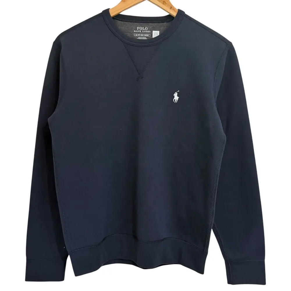 21AW POLO RALPH LAUREN ポロラルフローレン ポニー刺繍 長袖 スウェット トレーナー XS ネイビー