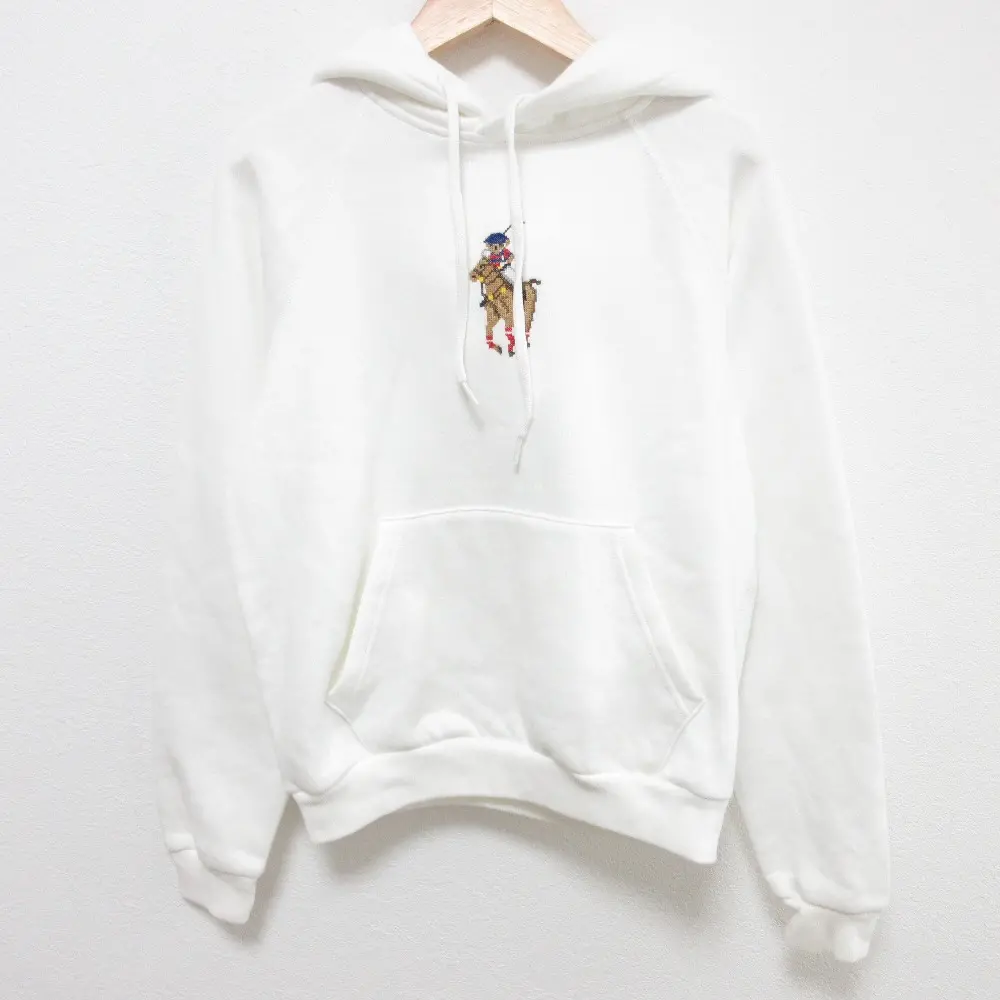 POLO RALPH LAUREN ポロラルフローレン 30th ポロベア エンブロイダード フーディー パーカー プルオーバー サイズSP ホワイト