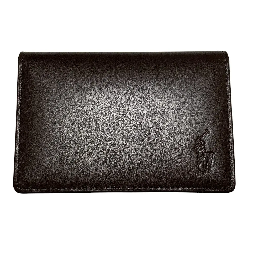 POLO RALPH LAUREN ポロラルフローレン レザー カードケース 名刺入れ ブラウン