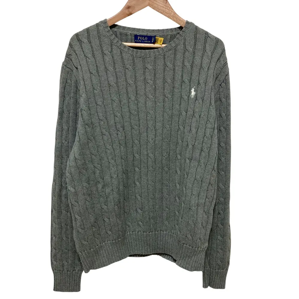 POLO RALPH LAUREN ポロラルフローレン ケーブルニットセーター サイズXL グレー