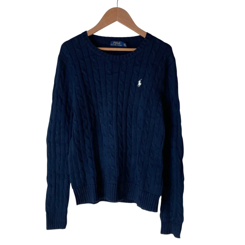 POLO RALPH LAUREN ポロラルフローレン ケーブルニットセーター M ネイビー