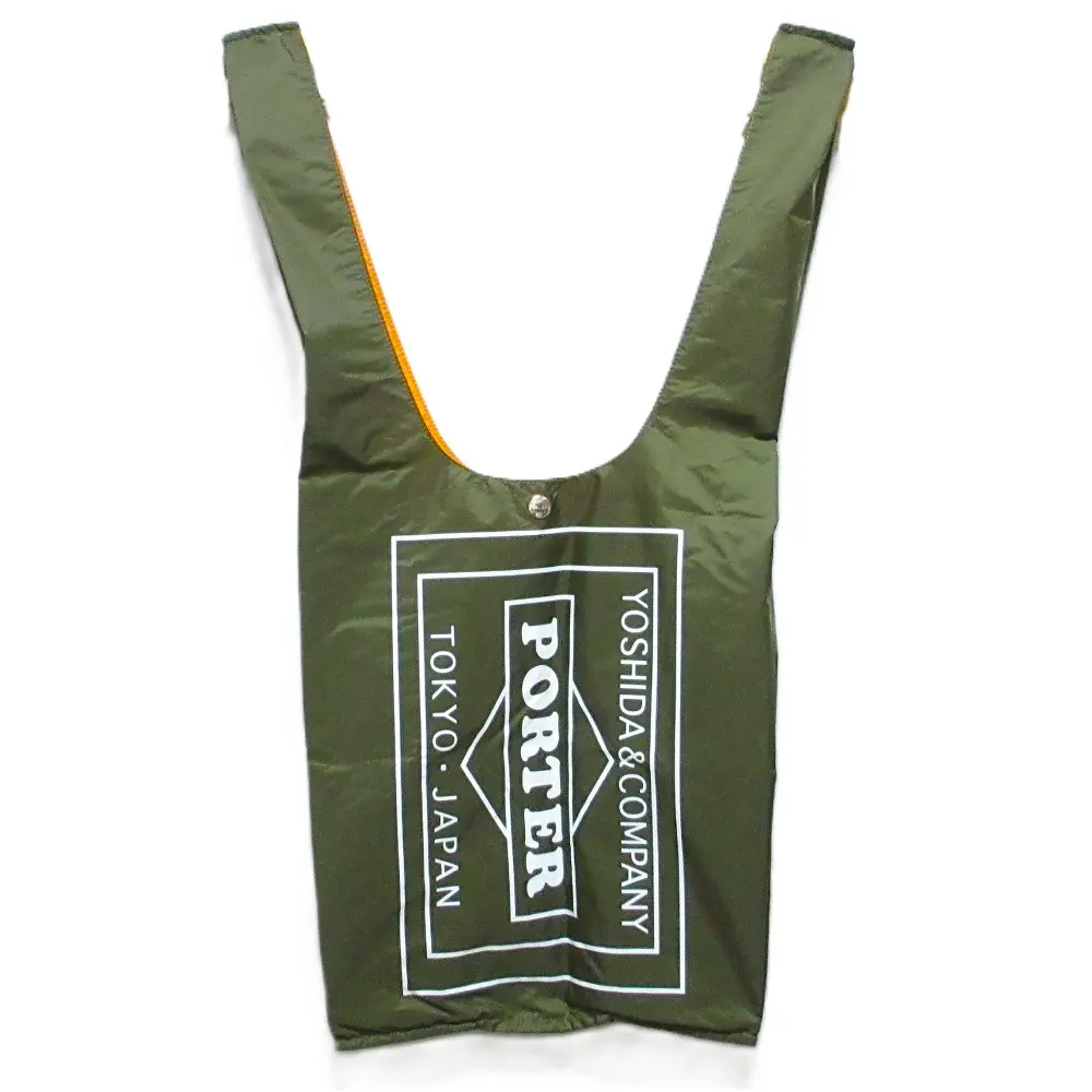 PORTER ポーター ナイロン グロサリーバッグ トートバッグ ハンドバッグ カーキ