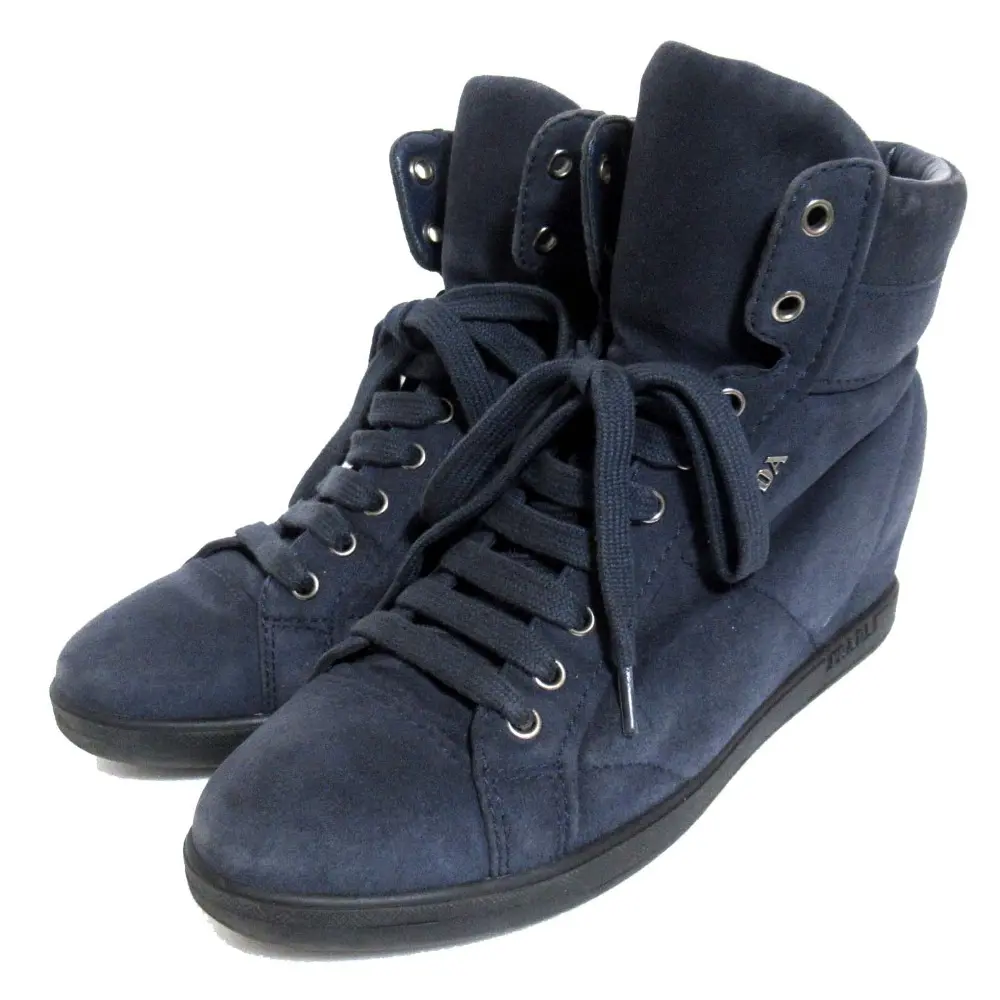 PRADA SPORTS メンズハイカットスニーカー PRADA SPORT プラダスポーツ インヒール サイドジップ ハイカット