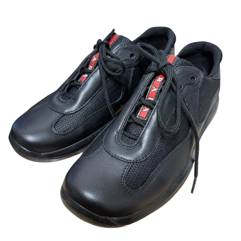 PRADA SPORT プラダスポーツ レザー ローカットスニーカー 36 23cm相当 ブラック