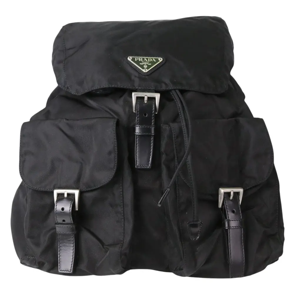 PRADA プラダ テスート ナイロン 巾着 リュックサック B2811 ブラック