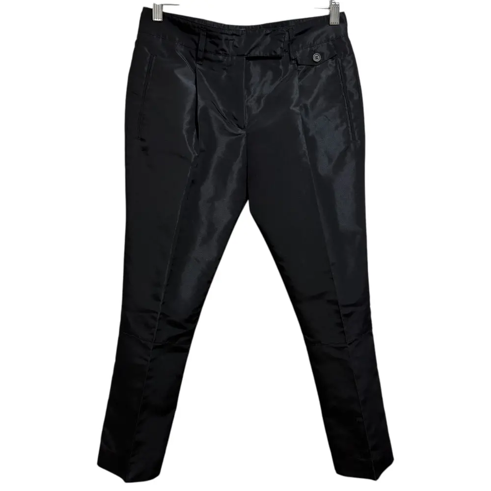 PRADA プラダ ストレッチ ジップフライ ベルト付き テーパード