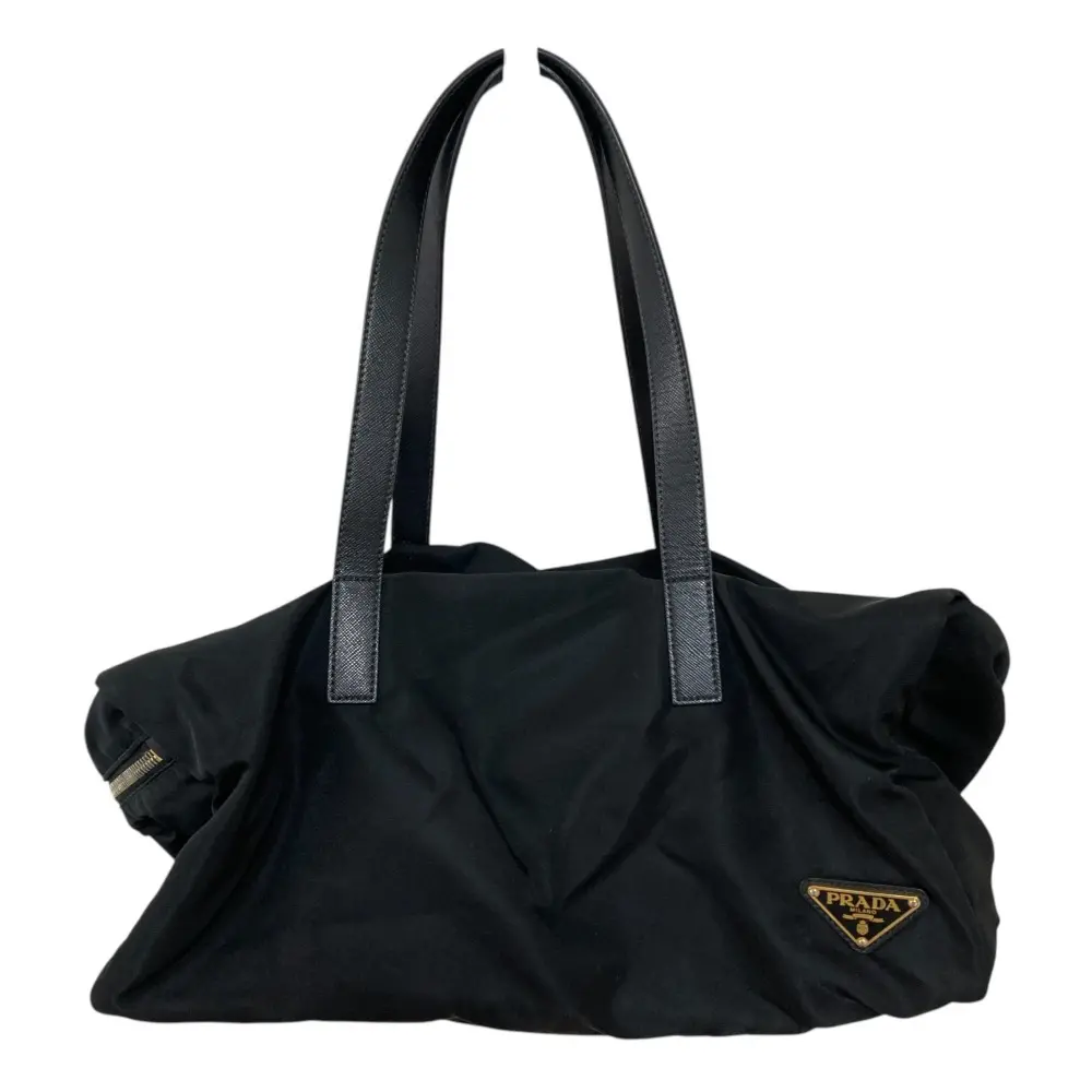 PRADA プラダ トライアングルロゴプレート ナイロン ボストンバッグ BL0706 ブラック
