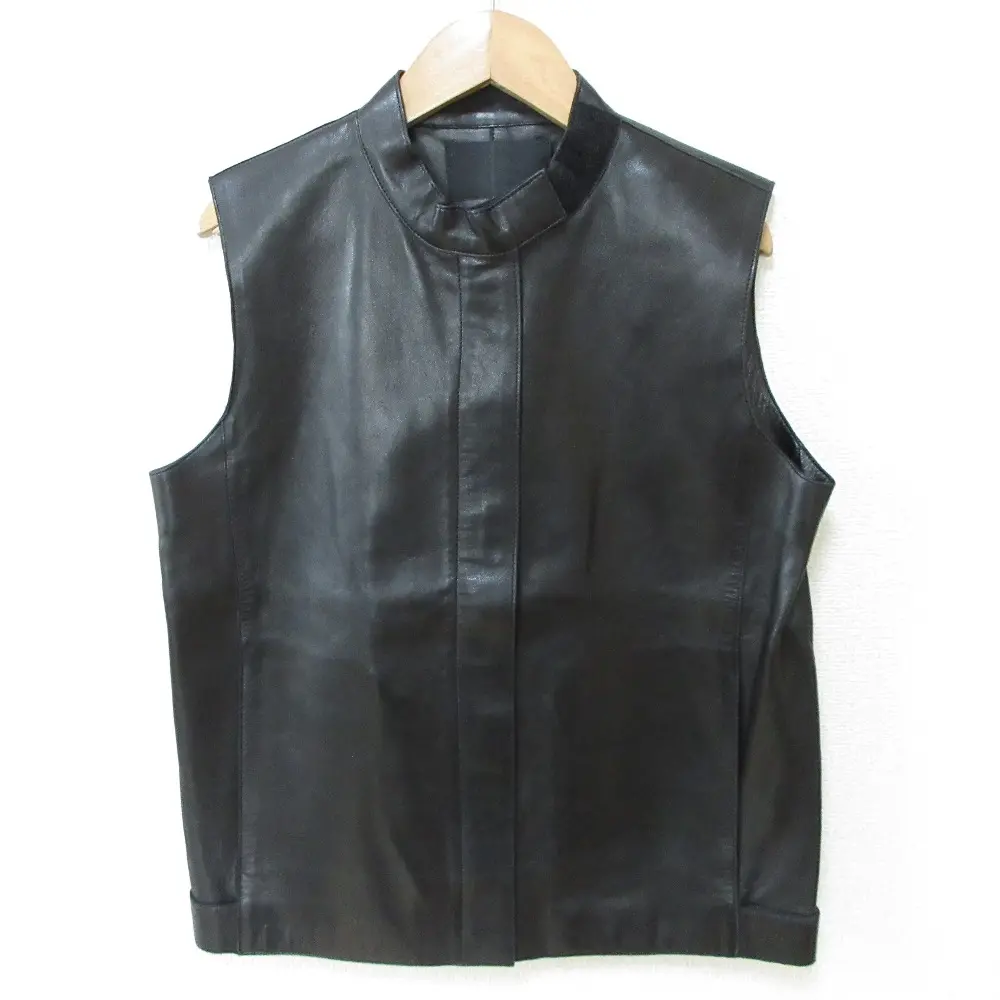 PRADA プラダ レザーベスト ジレ ブラック