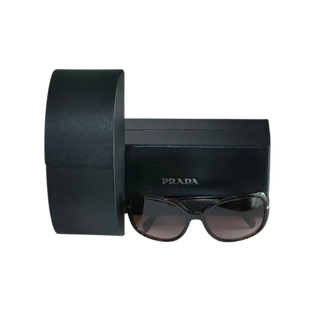 PRADA プラダ セルフレーム べっ甲柄 デミ柄  サングラス メガネ アイウェア SPR08O 2AU-6S1 57□17-130 ブラウン