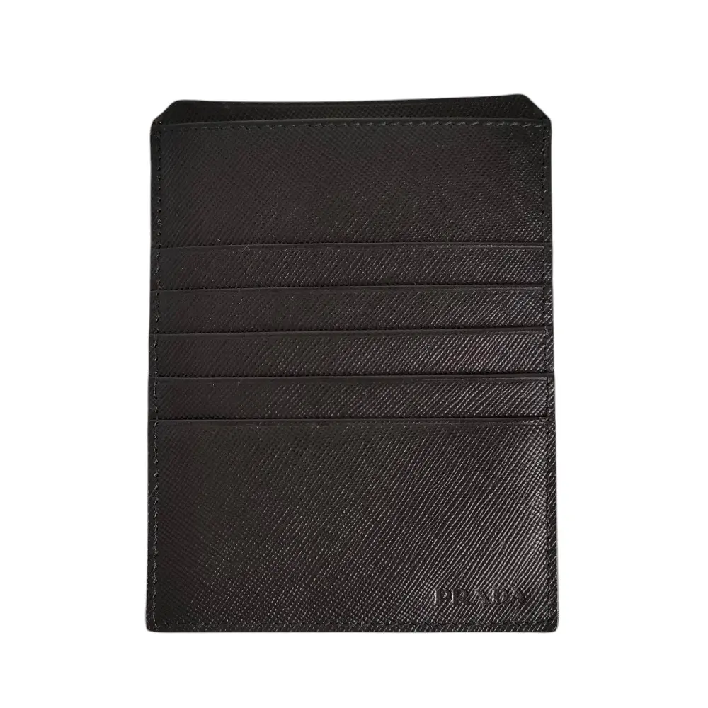 PRADA プラダ サフィアーノレザー カウレザー カードホルダー カードケース 2M0787 箱付き ブラック 