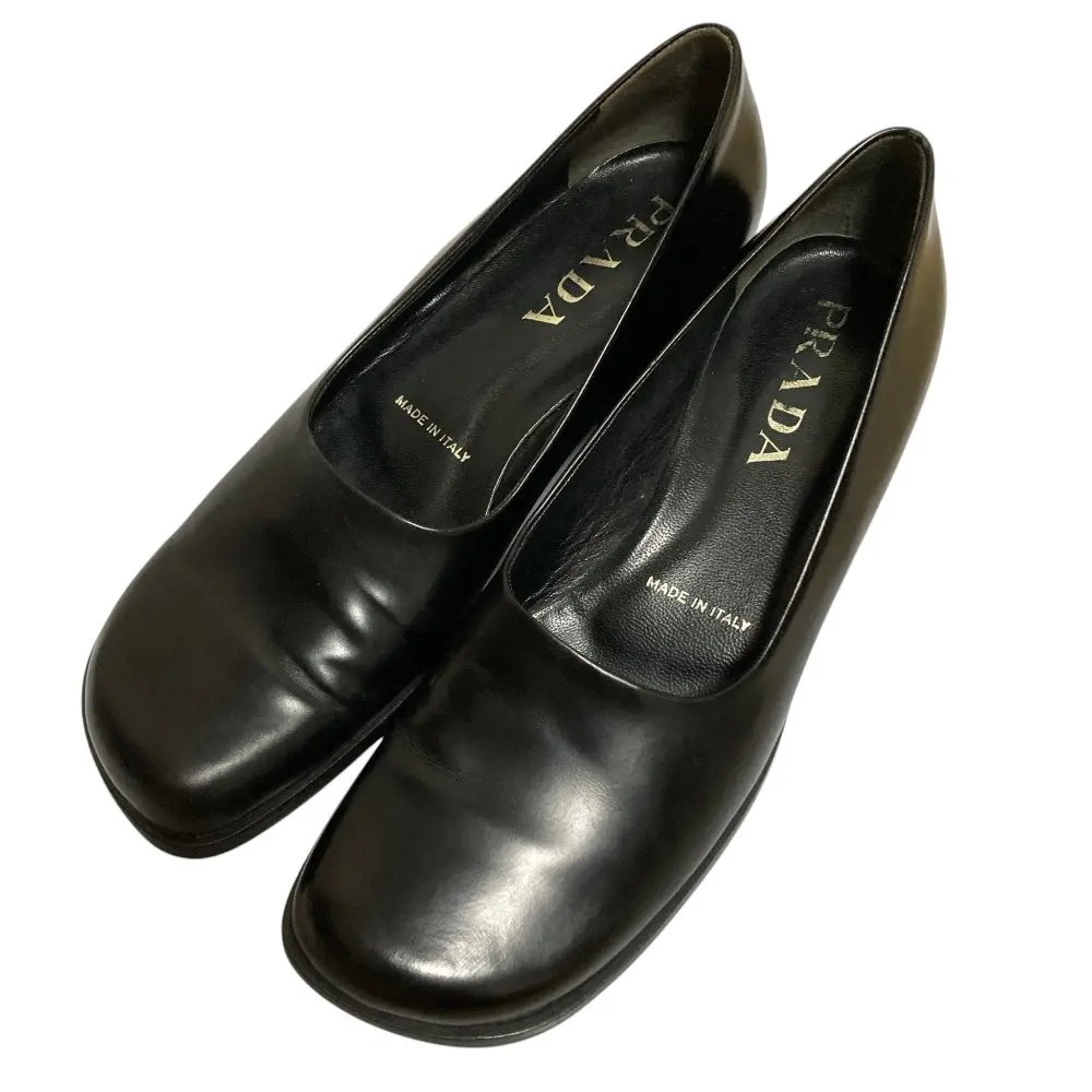 PRADA プラダ レザー プレーンパンプス サイズ37 24cm程度 ブラック