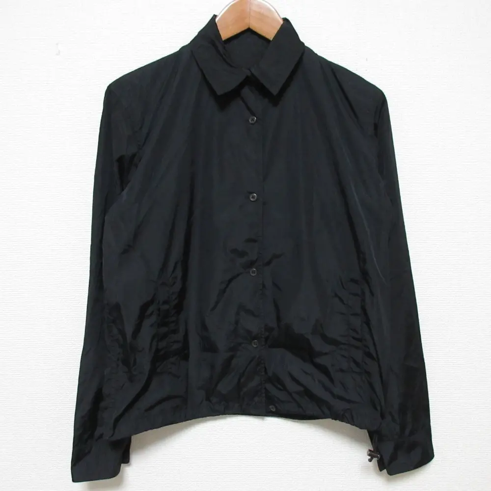 90’S PRADA プラダ ヴィンテージ ナイロンシャツジャケット サイズ38 ブラック