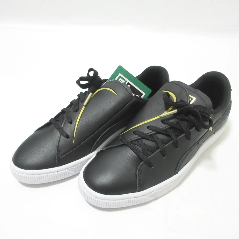 PUMA プーマ バスケット クラッシュ エンボス スニーカー 369595 23.5cm ブラック