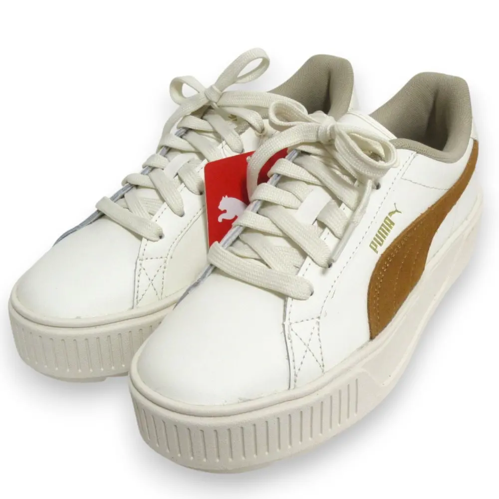 PUMA プーマ ABC-MART限定 SnowMan 目黒蓮モデル KARMEN L カルメン 厚底 ローカットスニーカー 391284 01 22.5cm プリスティン