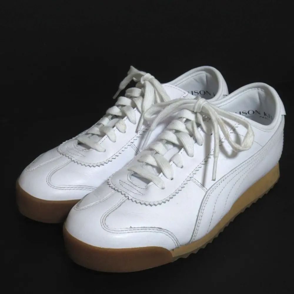 PUMA×MAISON KITSUNE プーマ×メゾンキツネ ROMA KITSUNE レザー ローカット スニーカー シューズ 25cm ホワイト