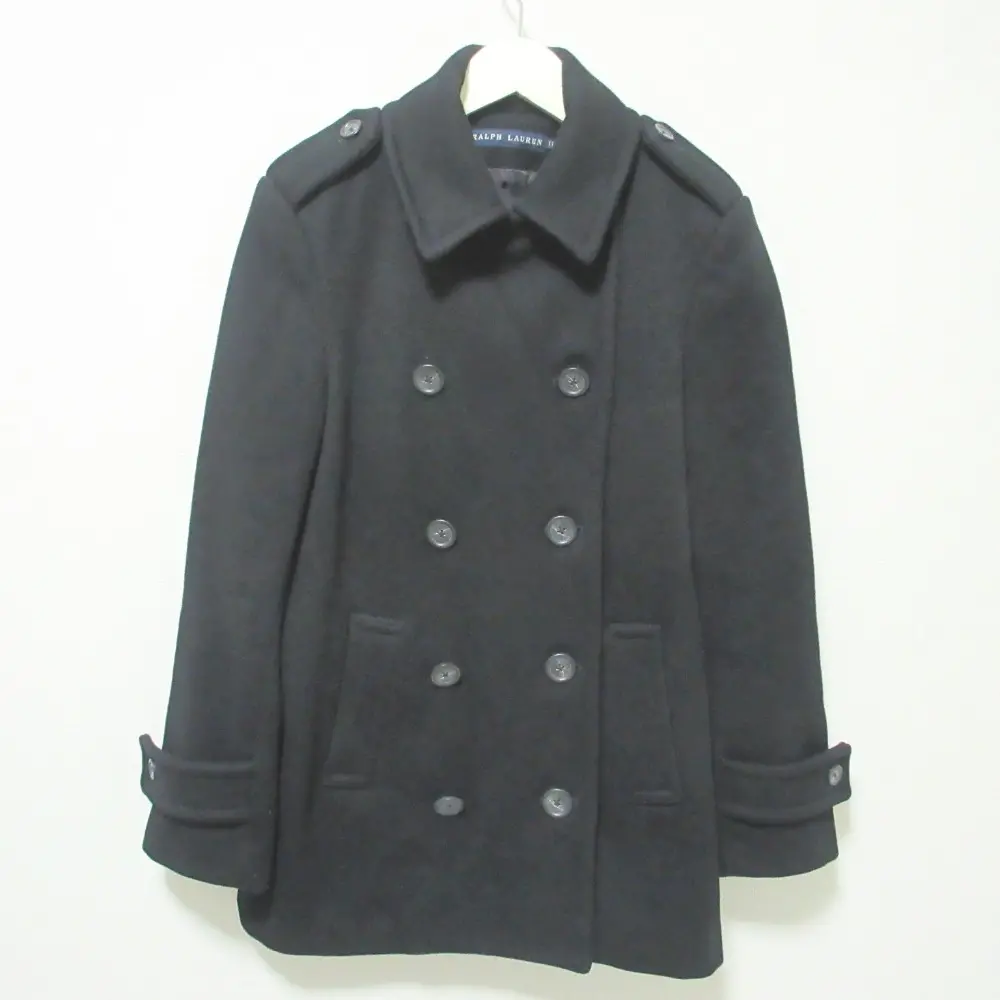 RALPH LAUREN ラルフローレン Pコート ピーコート ダブルブレスト ジャケット 11号 ブラック
