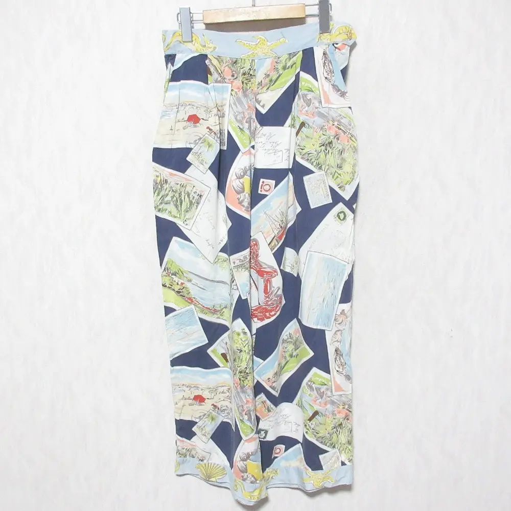 RALPH LAUREN COUNTRY ラルフローレン カントリー レーヨンパンツ 11 ブルー