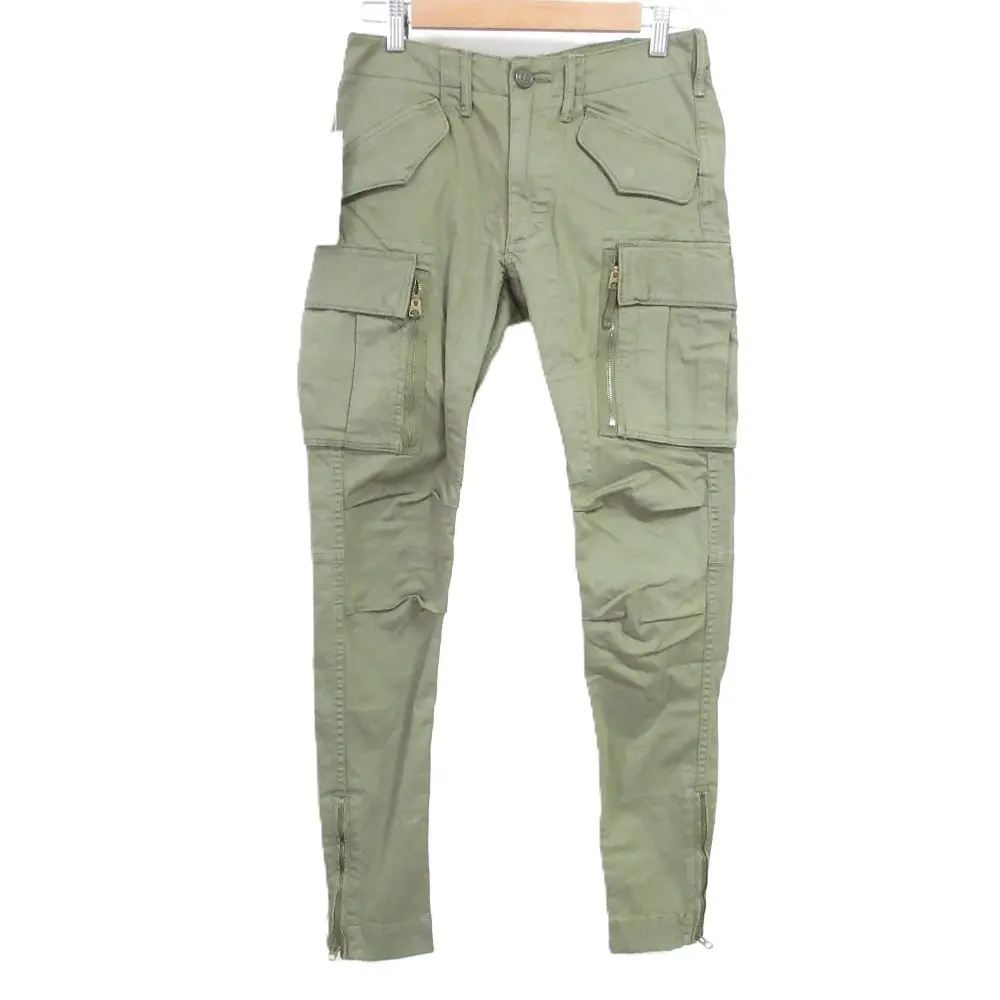 RRL RALPH LAUREN ラルフローレン スリムカーゴパンツ W25 オリーブグリーン
