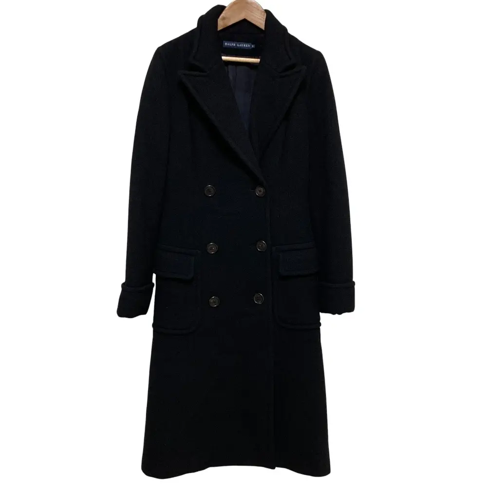 RALPH LAUREN ラルフローレン ウールロングコート サイズ9 ブラック