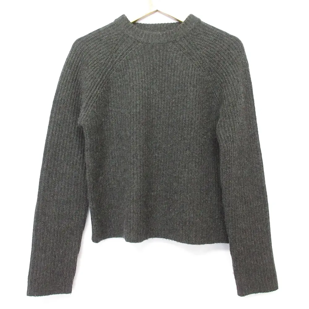 RALPH LAUREN BLACK LABEL ラルフローレン ブラックレーベル エルボーパッチ ショート ニット セーター XS グレー