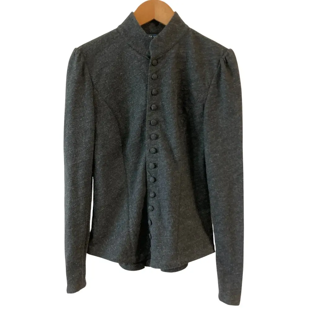 RALPH LAUREN ラルフローレン ウール ニットジャケット サイズM グレー