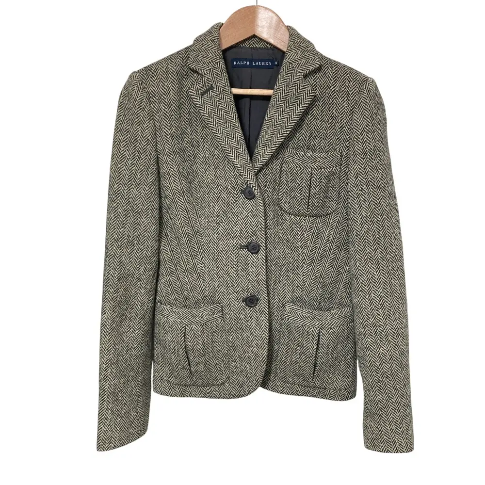 RALPH LAUREN ラルフローレン ウール テーラードジャケット 9号 グレー