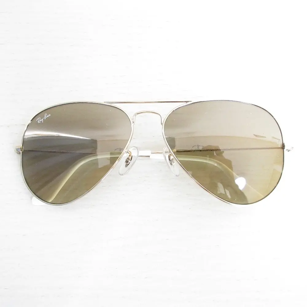 Ray Ban レイバン アヴィエーター ラージメタル サングラス メガネ アイウェア RB3025 ブラウン×ゴールド