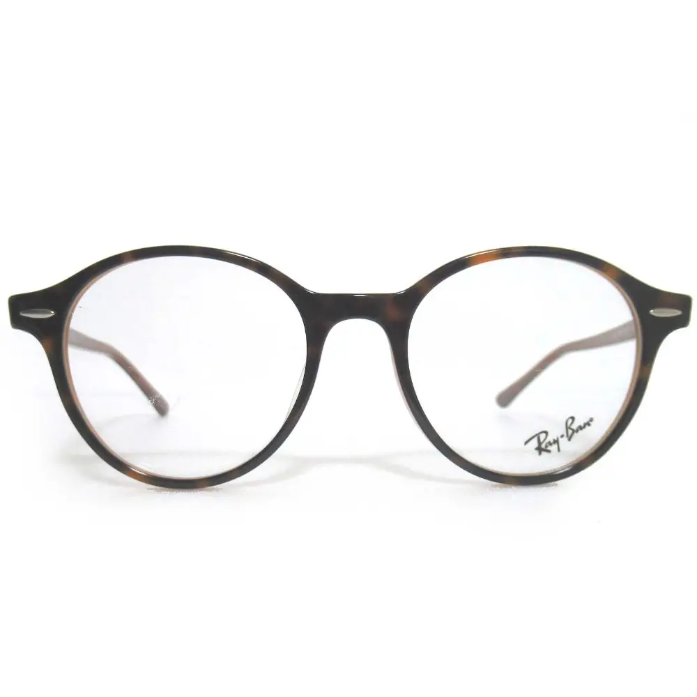 Ray-ban レイバン デモレンズ ディーン ラウンド セルフレーム フルリム メガネ RB7118F 5713 50□19-145 ブラウン