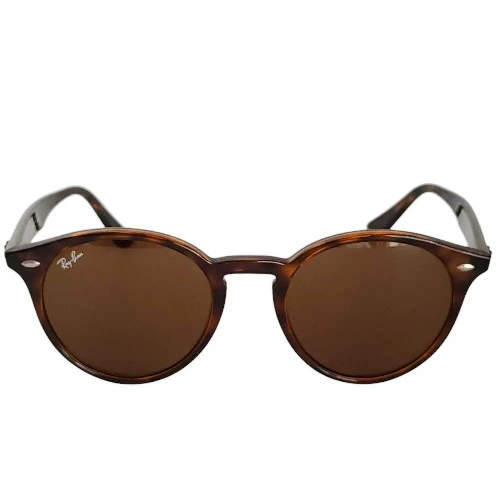 Ray-Ban レイバン べっ甲柄 セルフレーム ボストン型 サングラス メガネ アイウェア RB2180-F 51□20-150 ブラウン