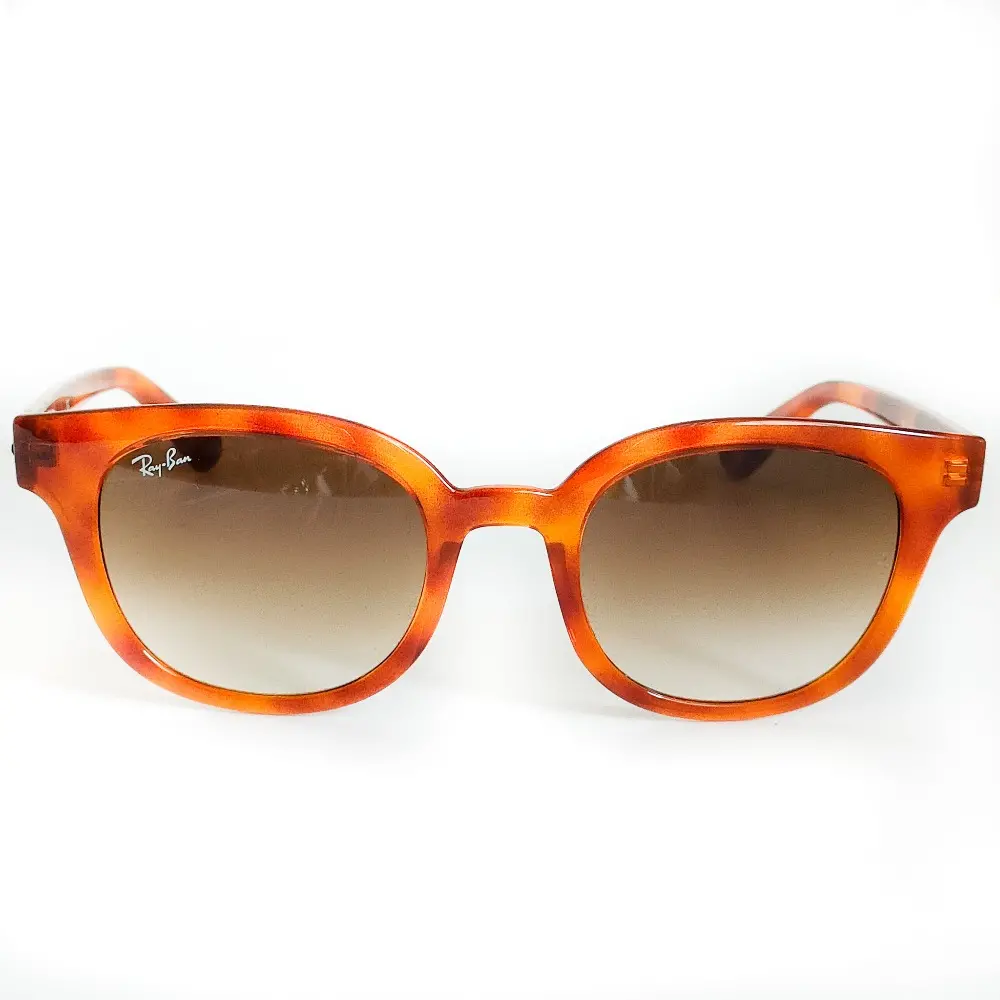 Ray-Ban レイバン べっ甲柄 セルフレーム サングラス 眼鏡 アイウェア RB4324 50□21-150 キャメルマーブル