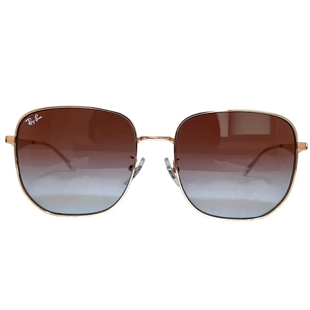 Ray-ban レイバン スクエアラウンドシェイプ メタルフレーム グラデーションレンズ サングラス RB3713D 57□18-145 ピンク系