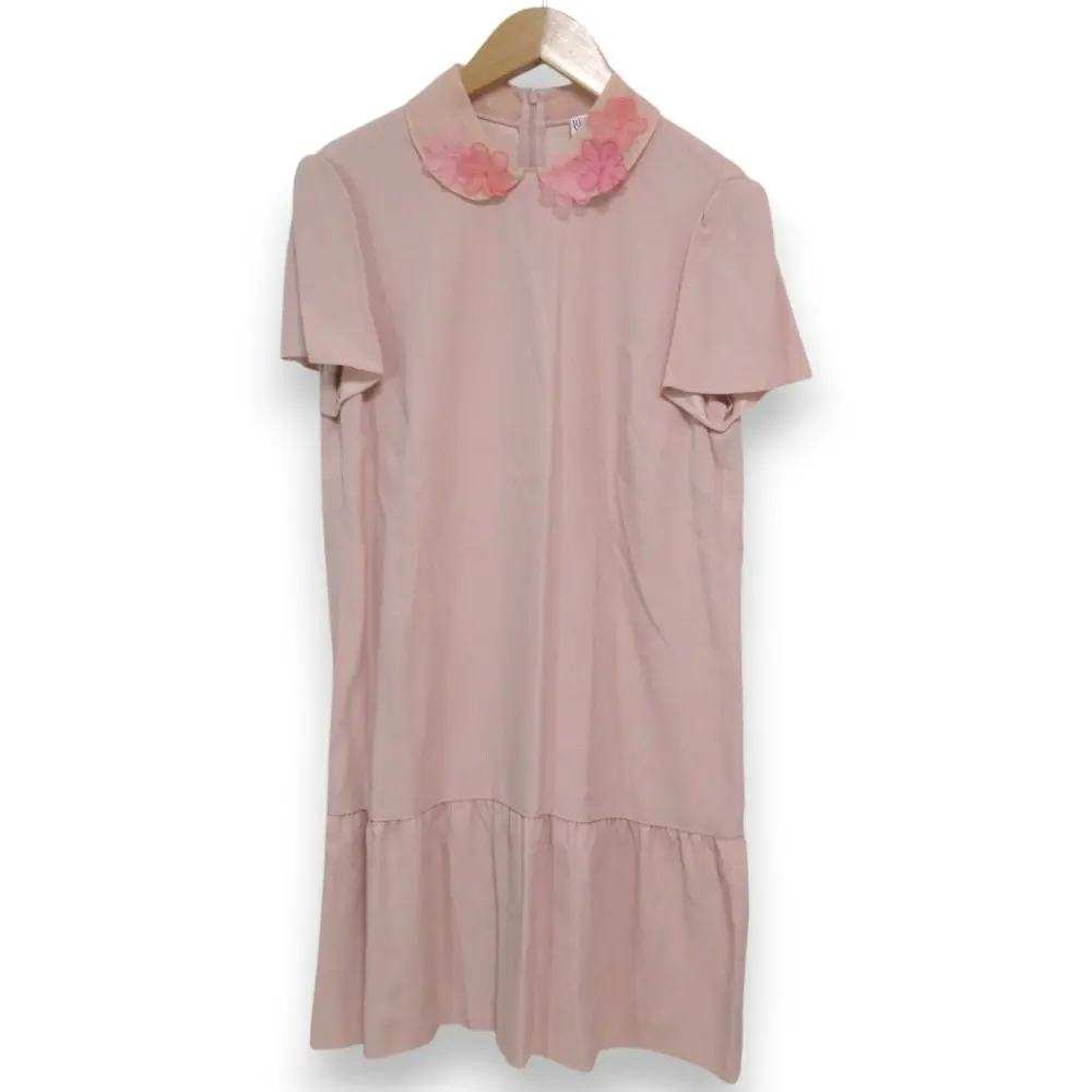 【美品】RED VALENTINO ピンク ワンピース フラワープリント 20SS RED VALENTINO レッドヴァレンティノ 桜色の限定ドレス フラワー