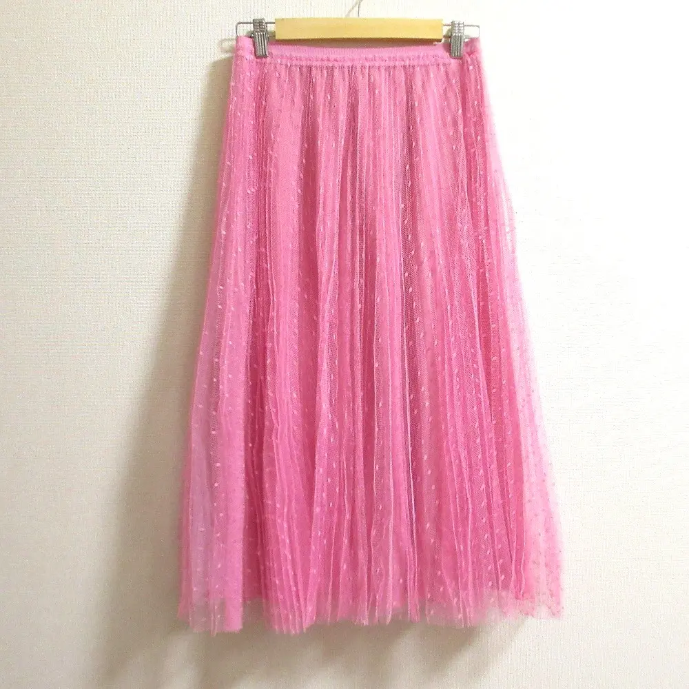 RED VALENTINO レッドヴァレンティノ チュール ロングスカート サイズ38 ピンク