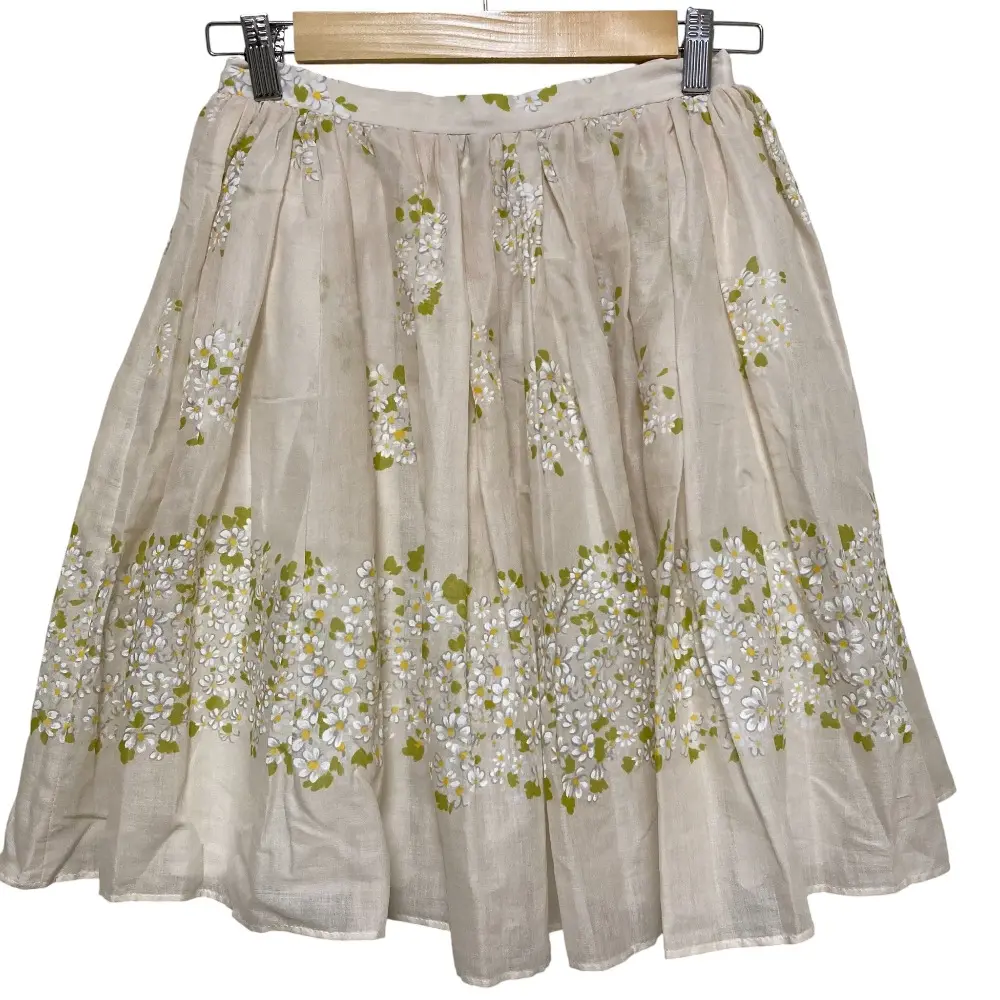 RED Valentino レッドヴァレンティノ フラワープリント スカート サイズ38 ベージュ