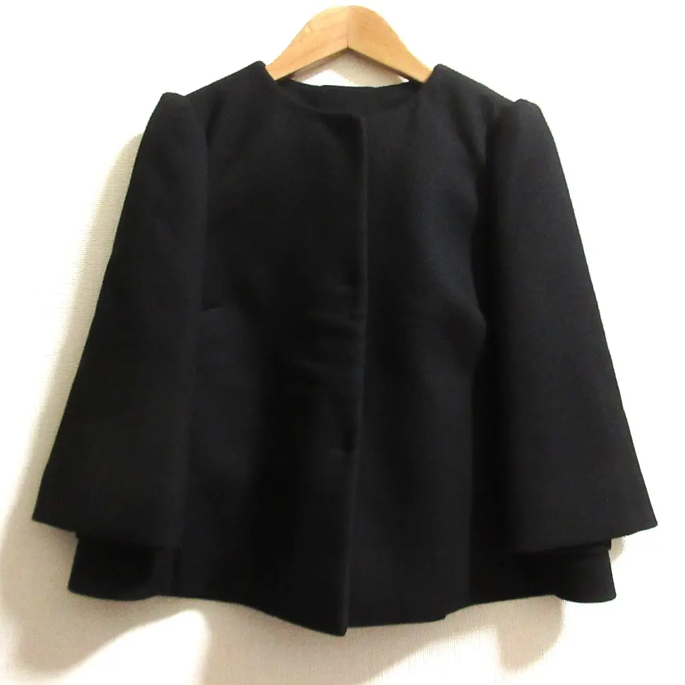 RED VALENTINO レッドヴァレンティノ フレアショートジャケット サイズ38 ブラック