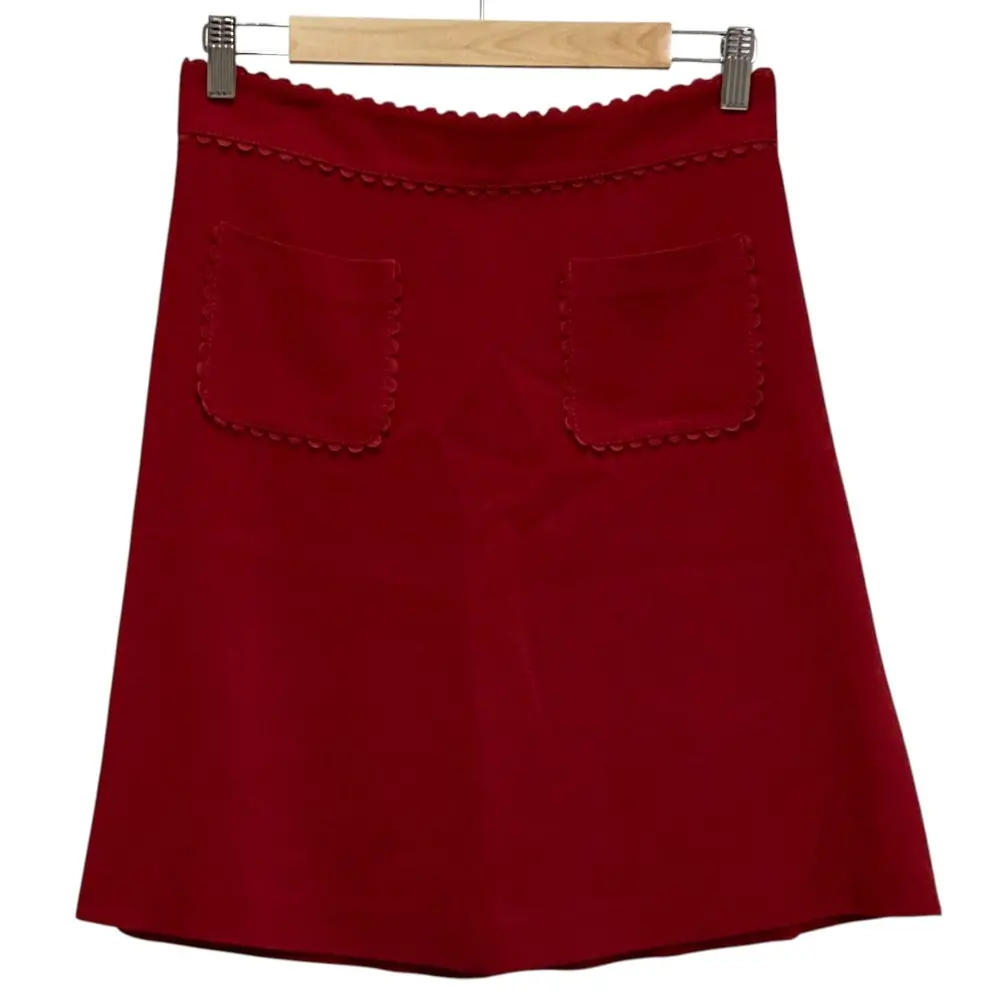 REDValentino レッドヴァレンティノ 台形 ポケットスカート 40 レッド