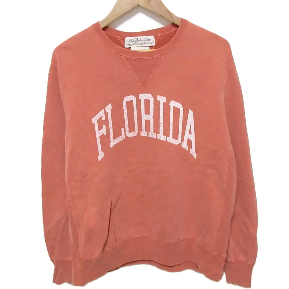 REMI RELIEF レミレリーフ クルーネック プルオーバー トレーナー スウェット M オレンジ