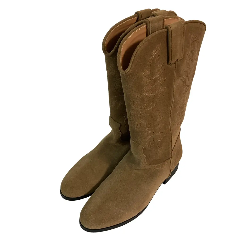 24AW REMME レメ スエード ウエスタンブーツ 24093913002130 サイズ37 約23.5cm ブラウン