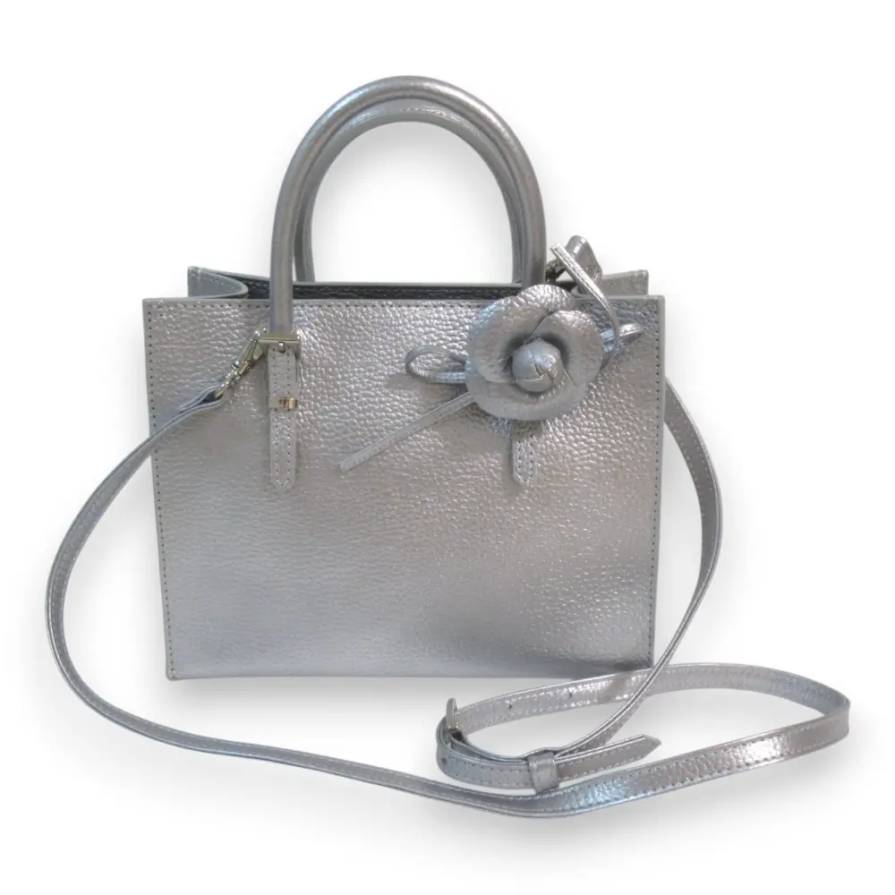 Rene ルネ MIRA 2WAY ミラバッグ ショルダーバッグ ハンドバッグ シルバー