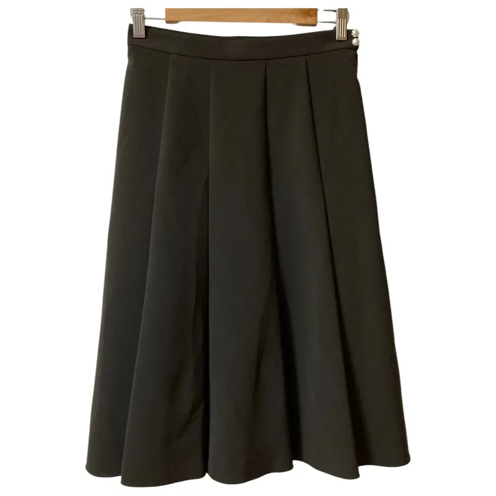 Rene ルネ ミモレ丈 フレア プリーツスカート 5144010 36 ブラウン