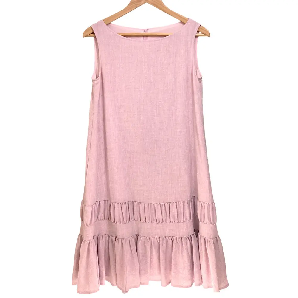 Rene ルネ ベーシック ノースリーブ ティアードワンピース 5036360 サイズ36 ピンク