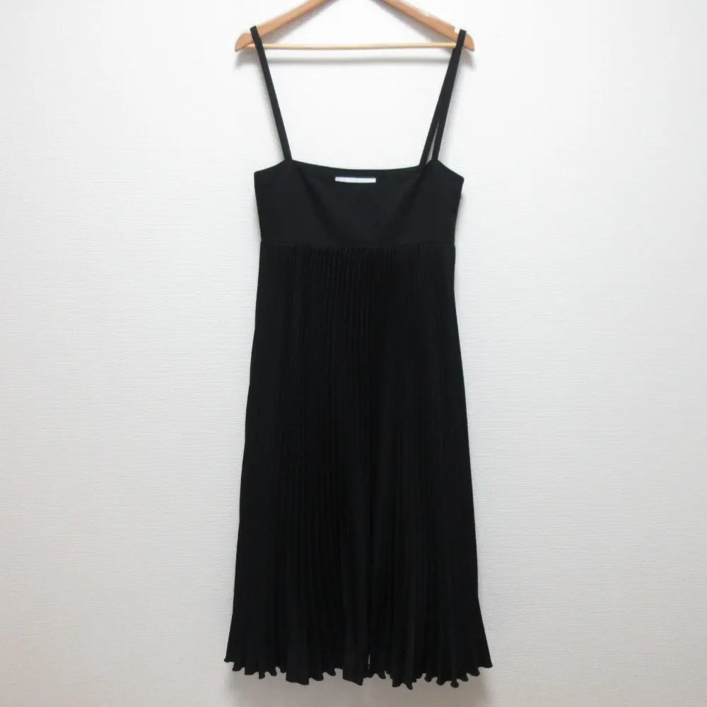 23AW Rene ルネ プリーツジャンパースカート ワンピース 6336200 サイズ36 ブラック