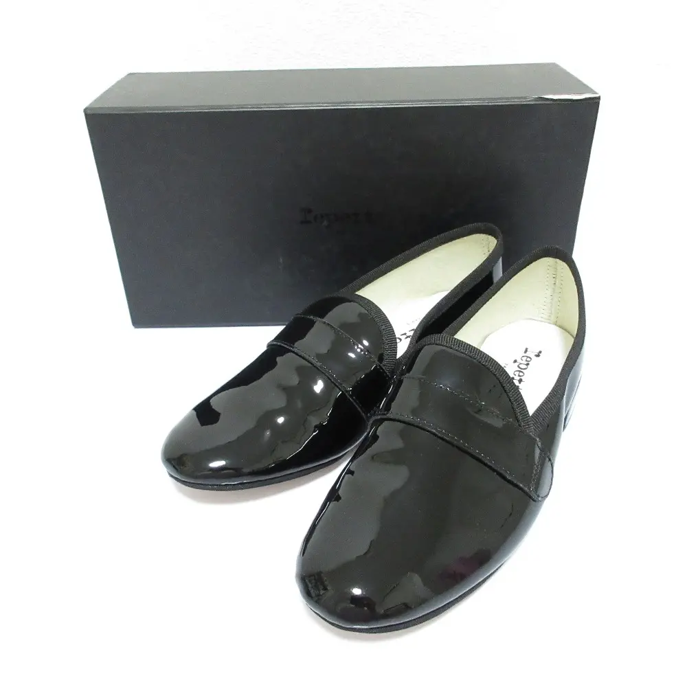 repetto レペット Michael マイケル パテント レザー ローファー フラットシューズ 35 約22.0cm ブラック