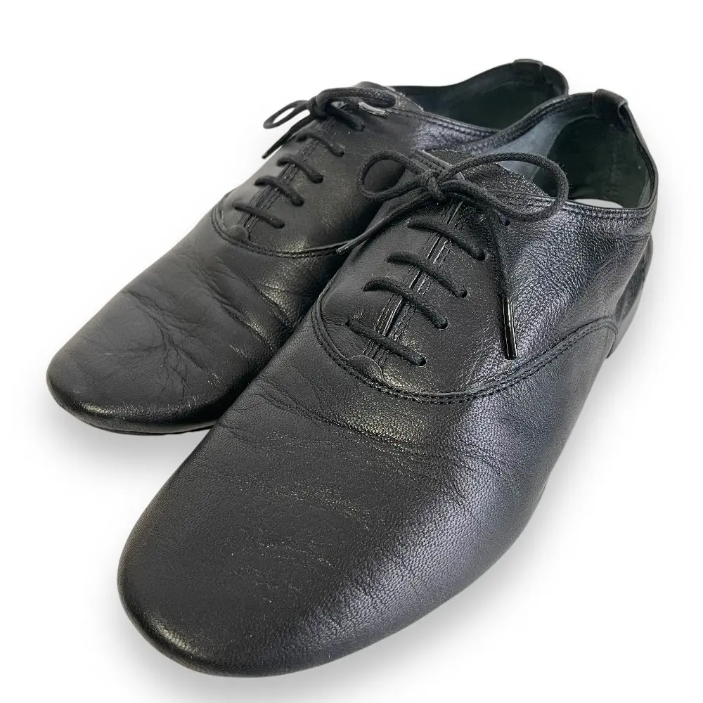Repetto レペット Zizi ジジ レザー レースアップ オックスフォードシューズ 37 24.0cm相当 ブラック