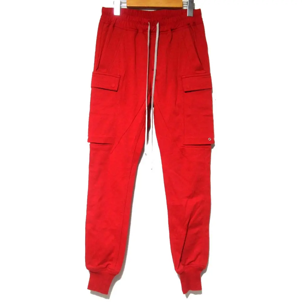 Rick Owens リックオウエンス LARRY CARGO JOG ドローストリング カーゴパンツ ジョガーパンツ IT40サイズ レッド