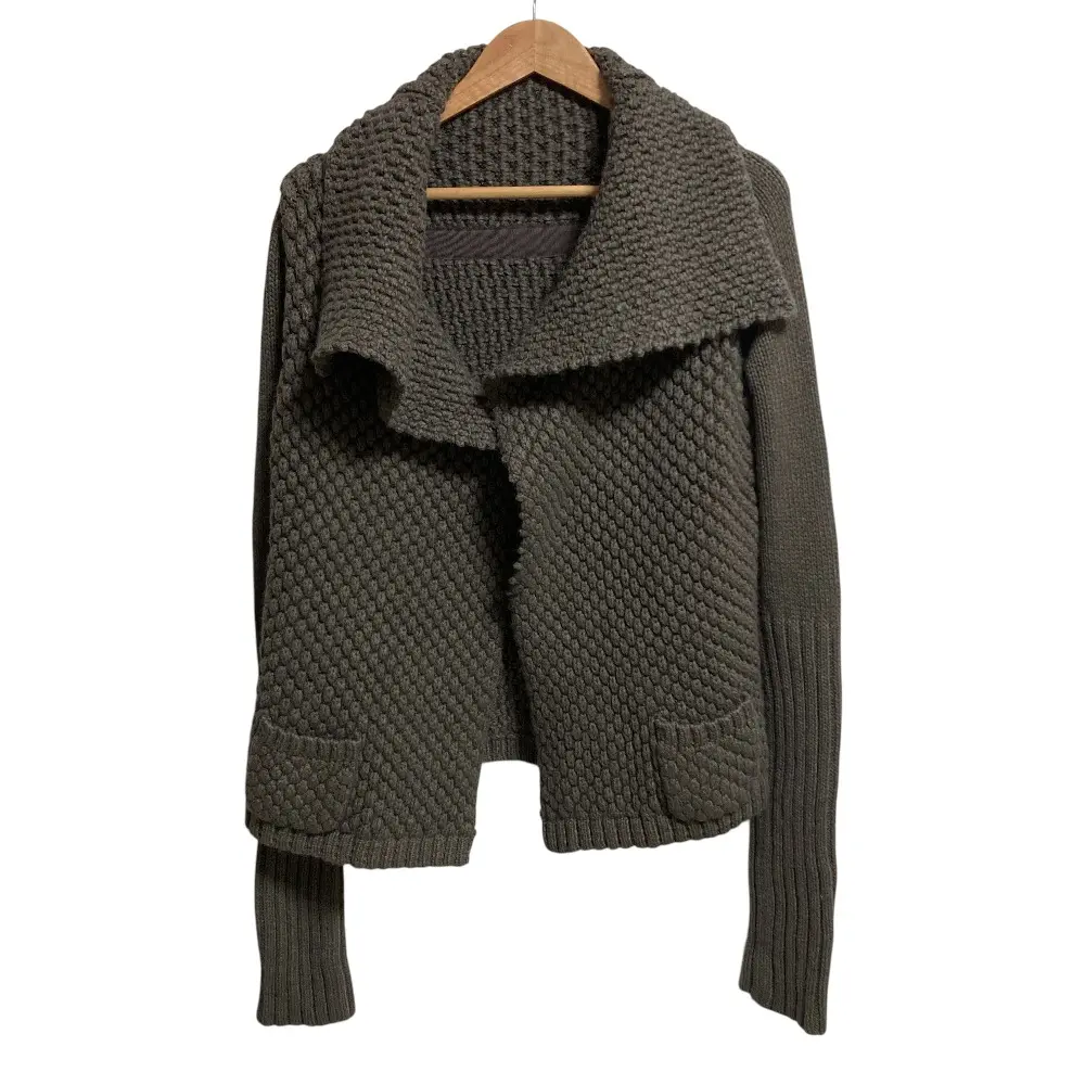 Rick Owens リックオウエンス アシンメトリー ニットジャケット Mサイズ グレー