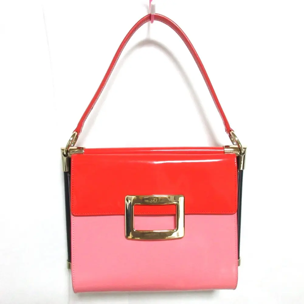 Roger Vivier ロジェヴィヴィエ MISS VIV SMALL エナメル 2WAY ハンドバッグ ショルダーバッグ マルチカラー