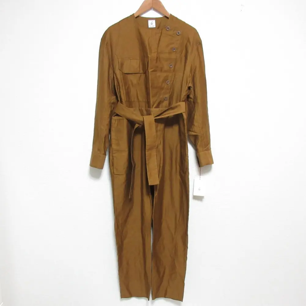 6  BEAUTY & YOUTH ロクビューティーアンドユース アローズ COTTON 2WAY オールインワン 8626-151-0047 サイズ38 キャメルの買取実績【2026年2月買取】