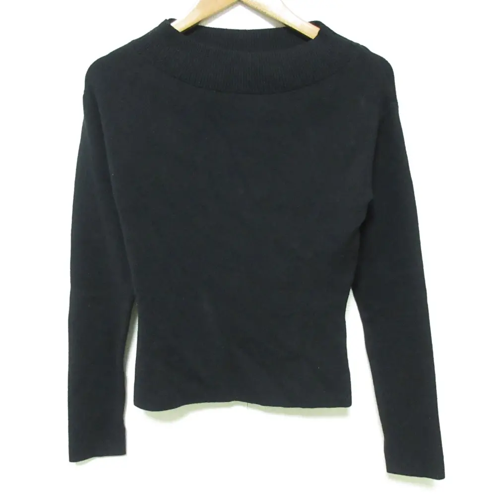 24AW Ron Herman ロンハーマン カシミヤブレンド ハイネック クロップド ニット プルオーバー カットソー サイズS ブラック