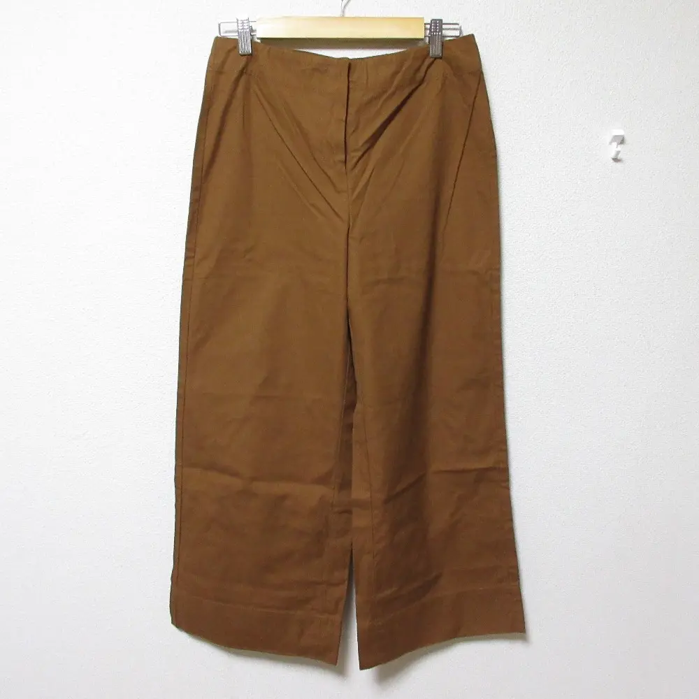 'S Max Mara エスマックスマーラ コットン ワイドパンツ 42 ブラウン